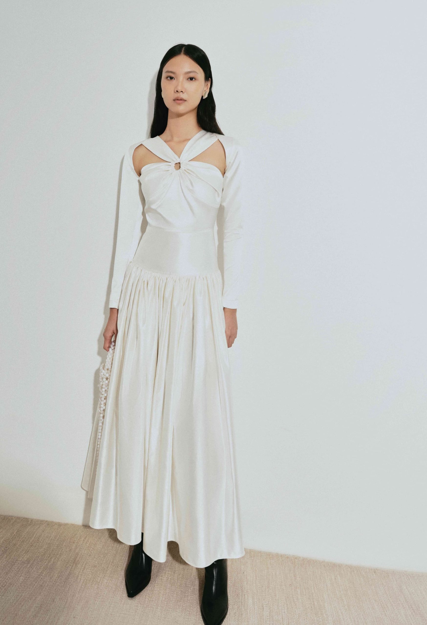 Aurelia Silk-Satin Gown