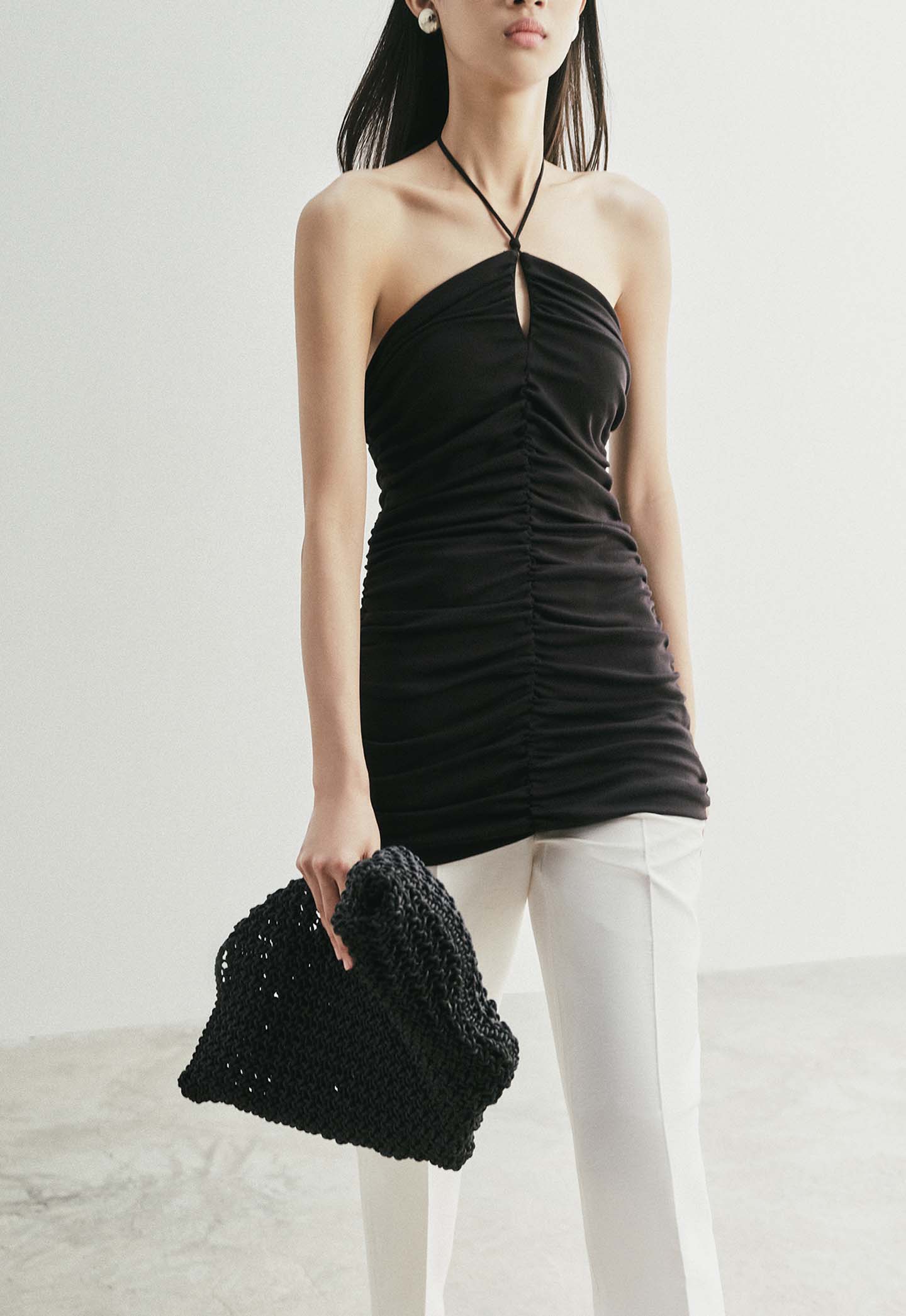 Mina Micro Dress in Black