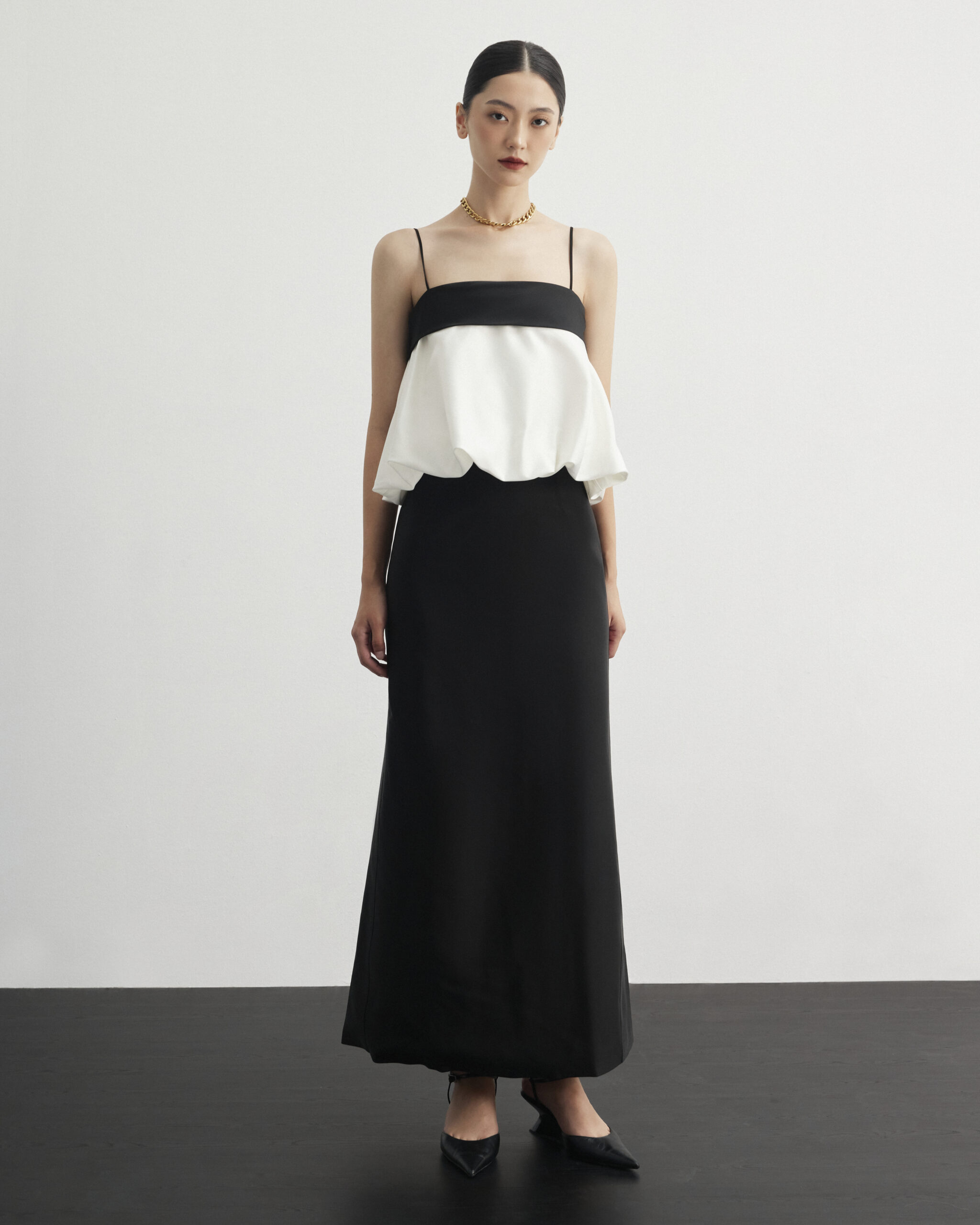 Nori Contrast Top