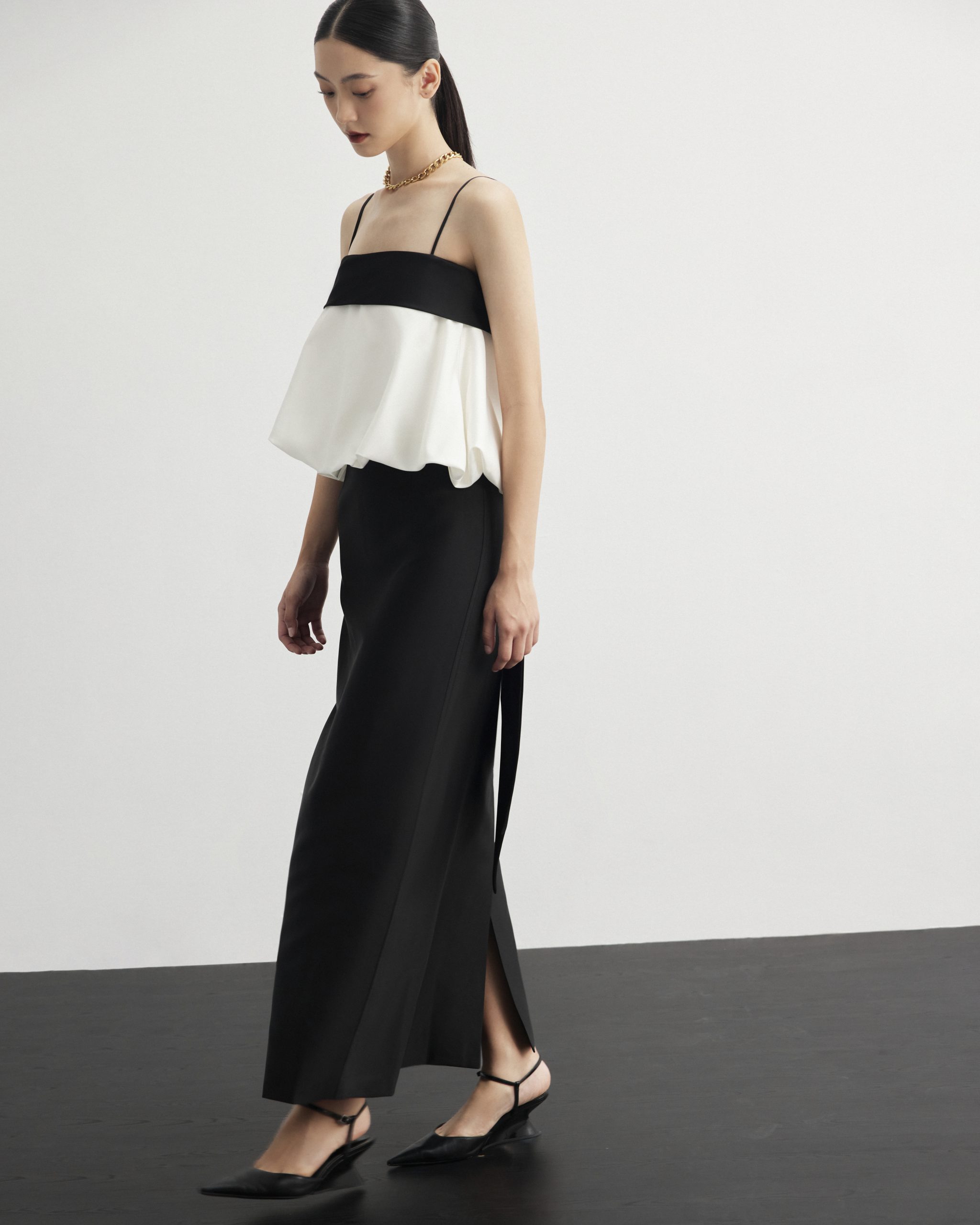 Nori Contrast Top