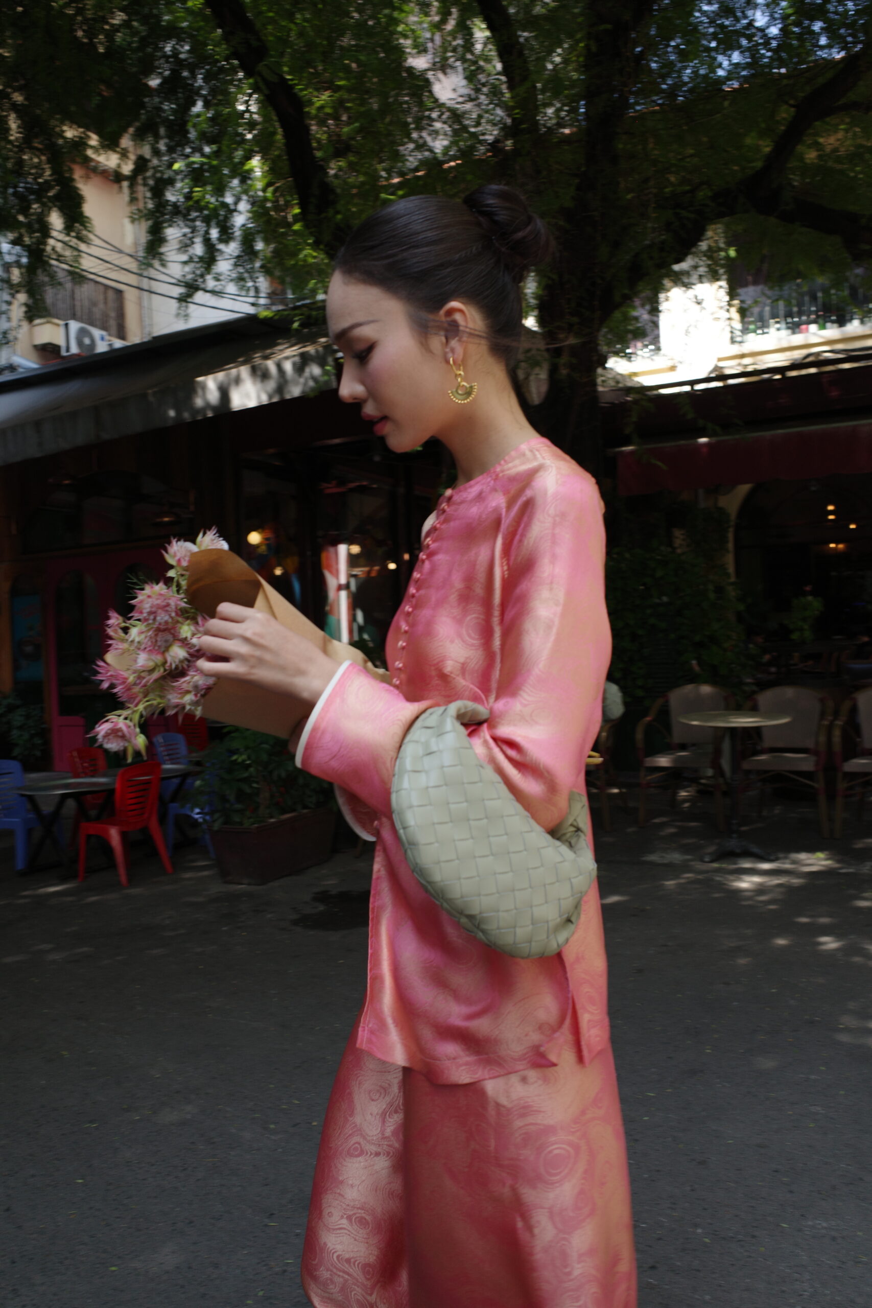 Long Sleeve Silk Set