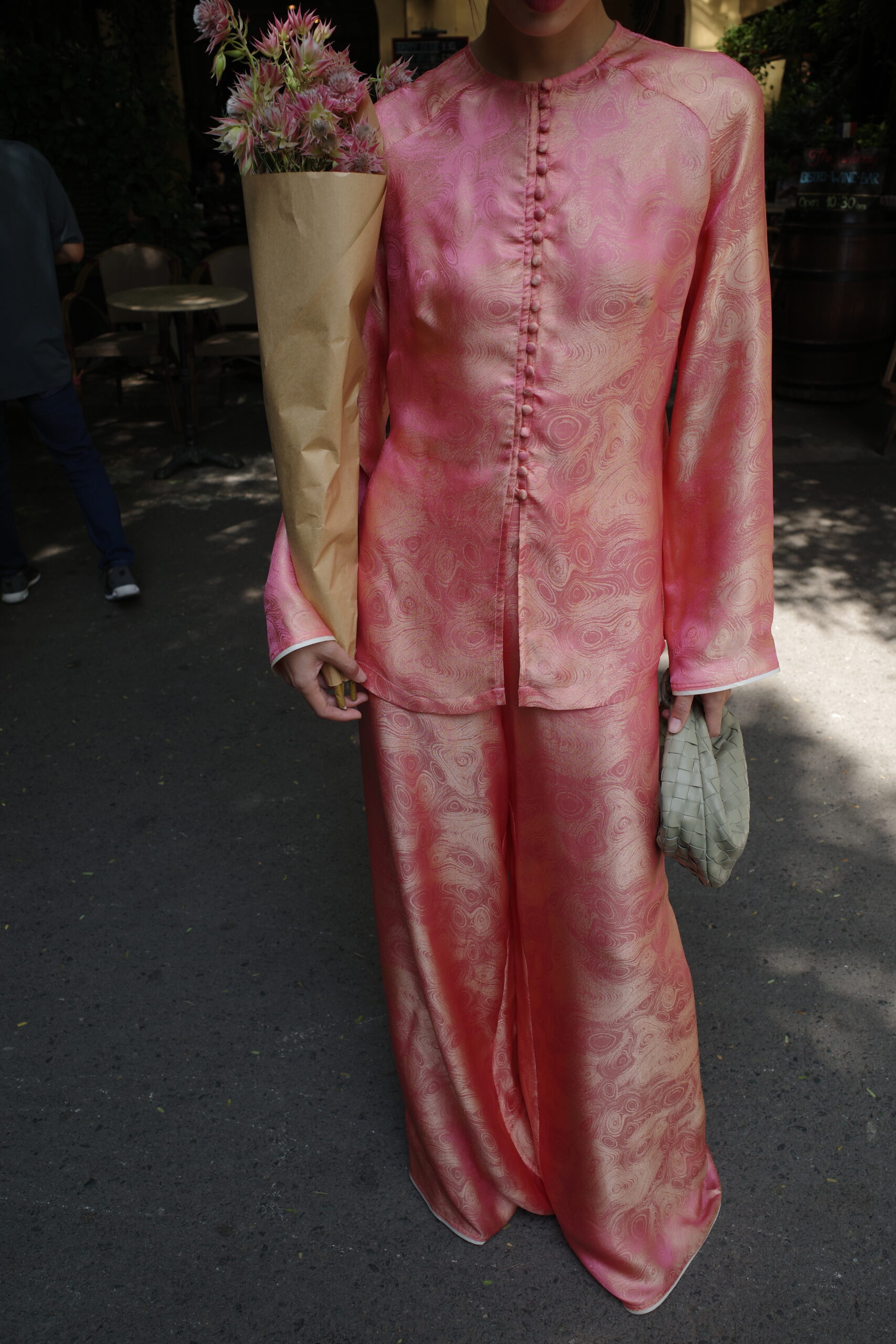 Long Sleeve Silk Set