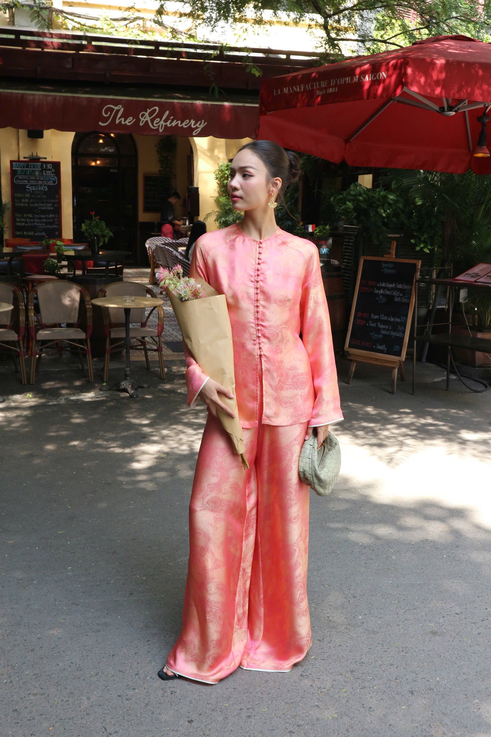 Long Sleeve Silk Set