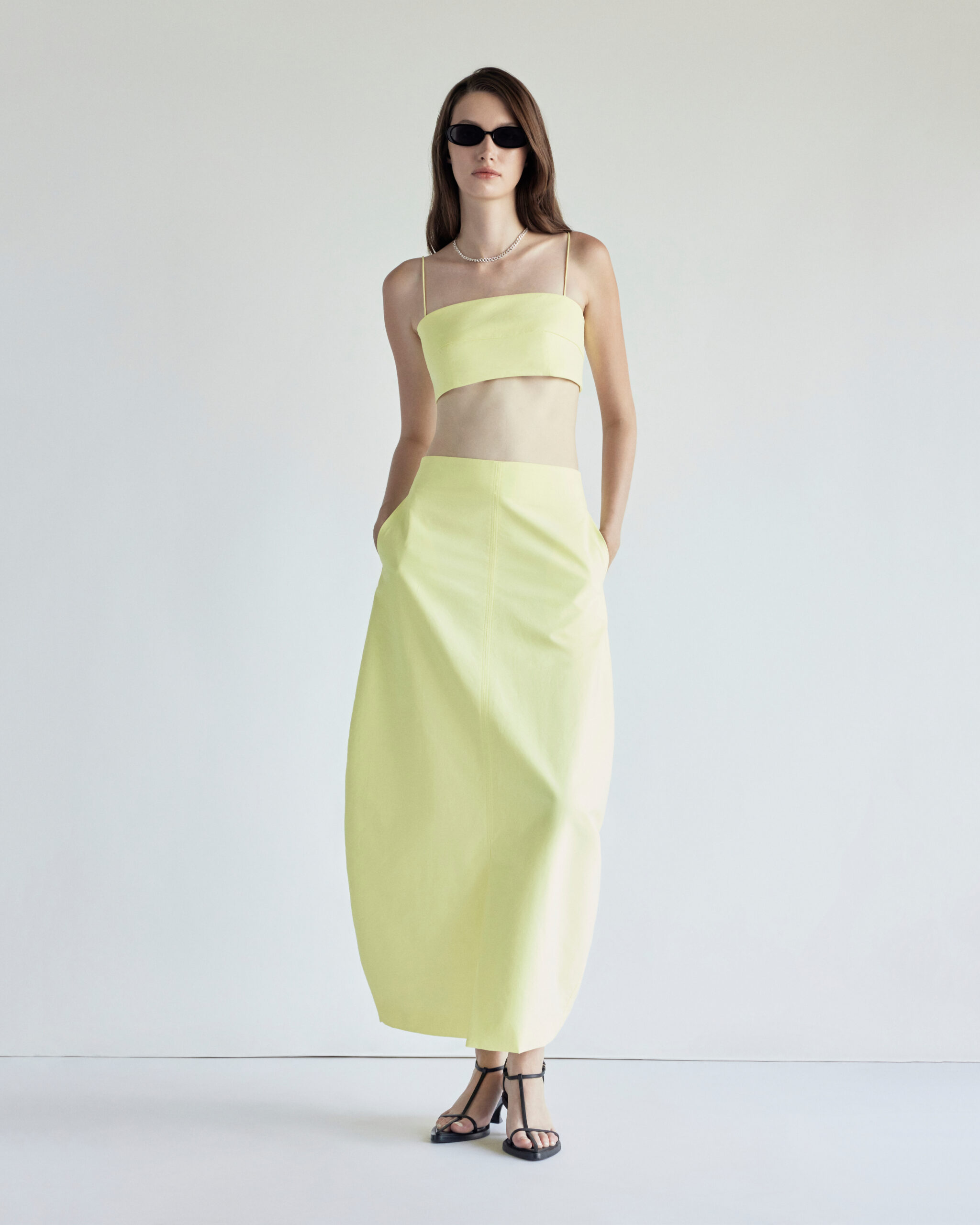 Zoe Cotton Top in Yellow