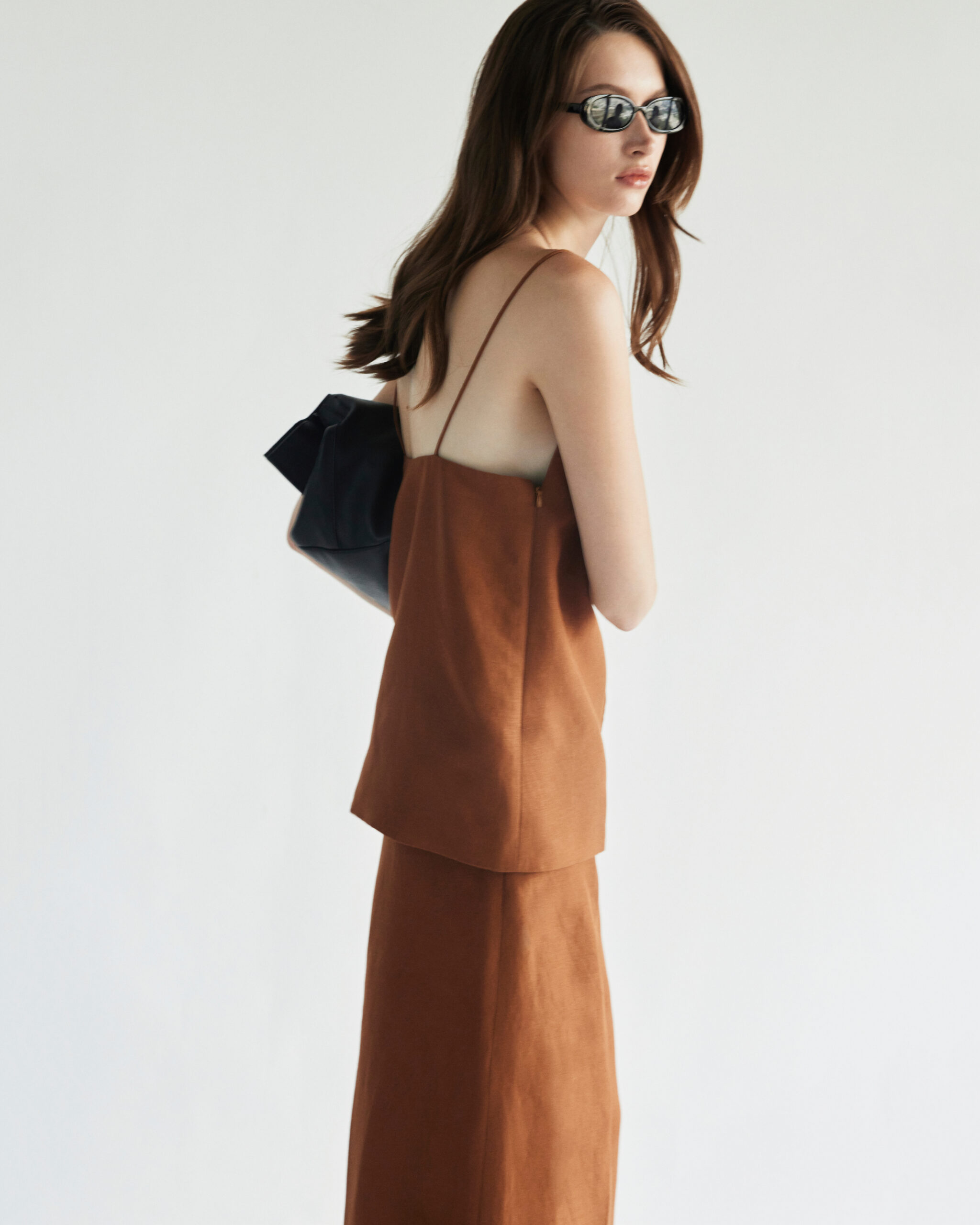 Sienna Linen Trousers in Brown