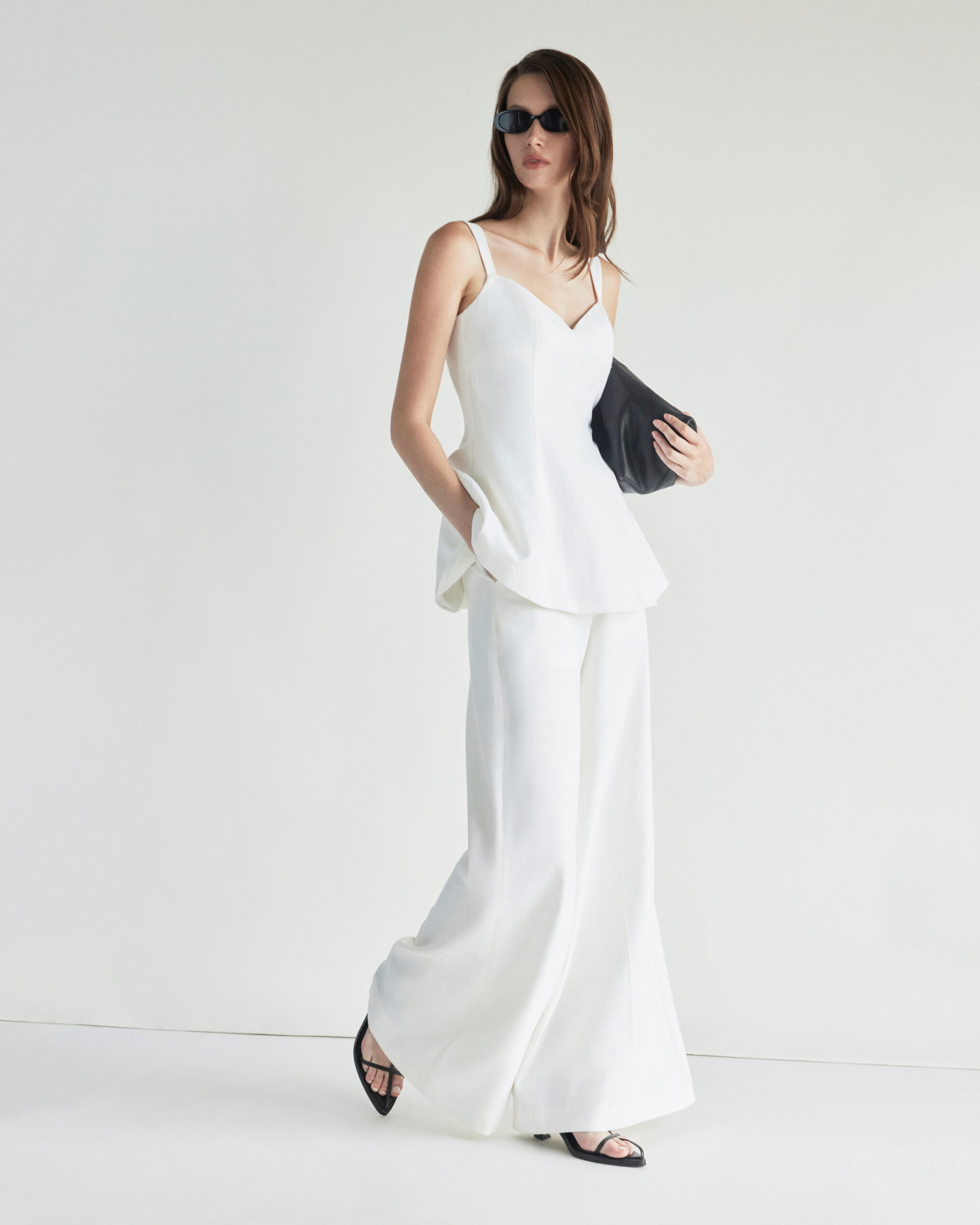 Sienna Linen Trousers in White