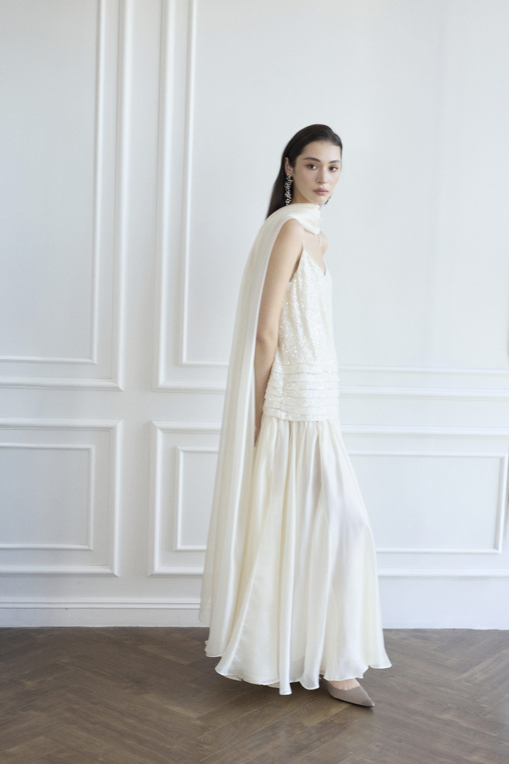 Rosalie Dress in Ivory