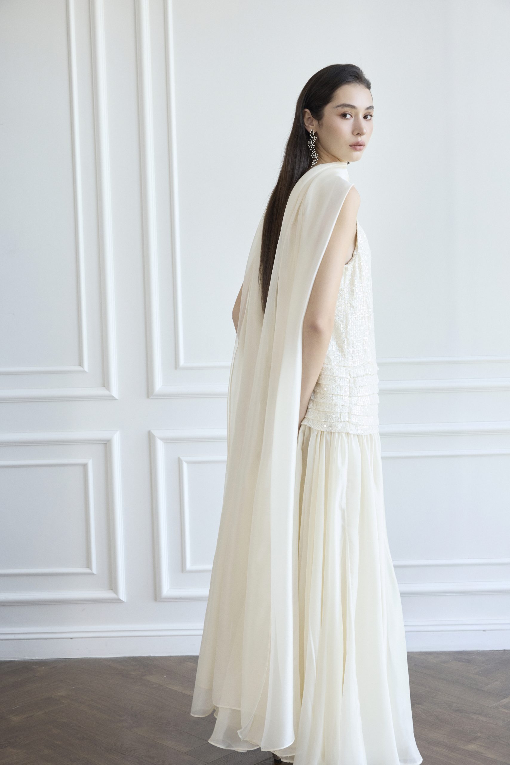 Rosalie Dress in Ivory