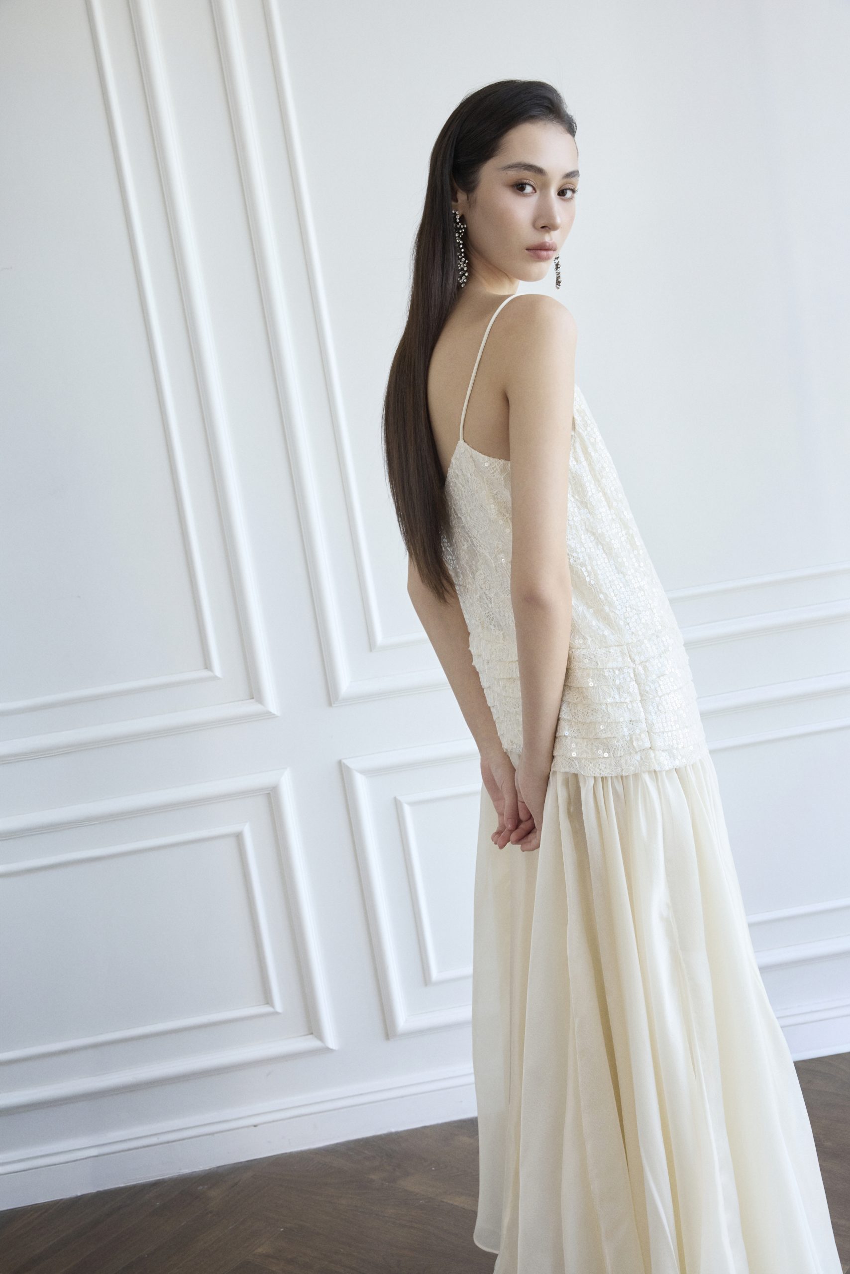 Rosalie Dress in Ivory