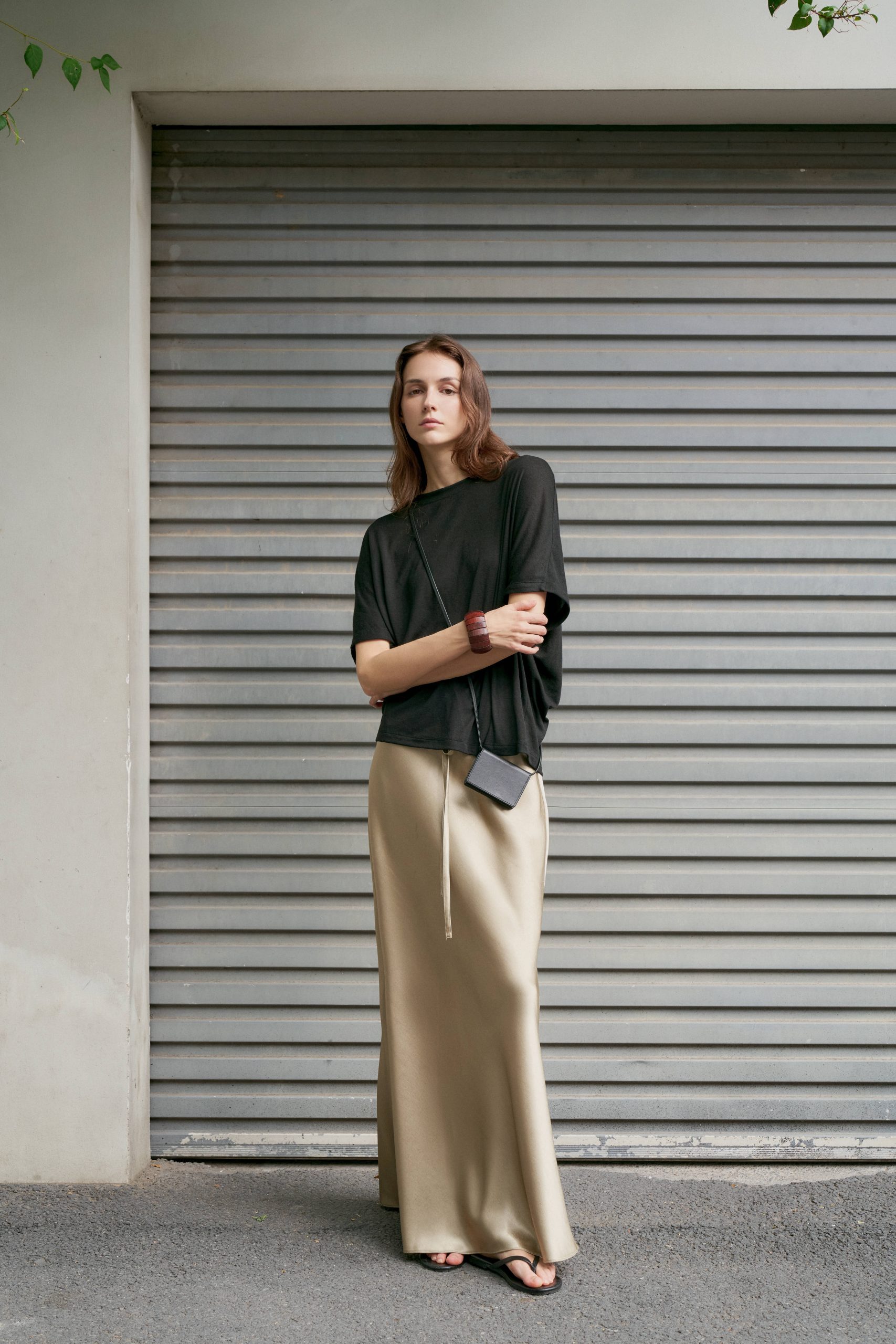 Maren Skirt in Pearl Beige